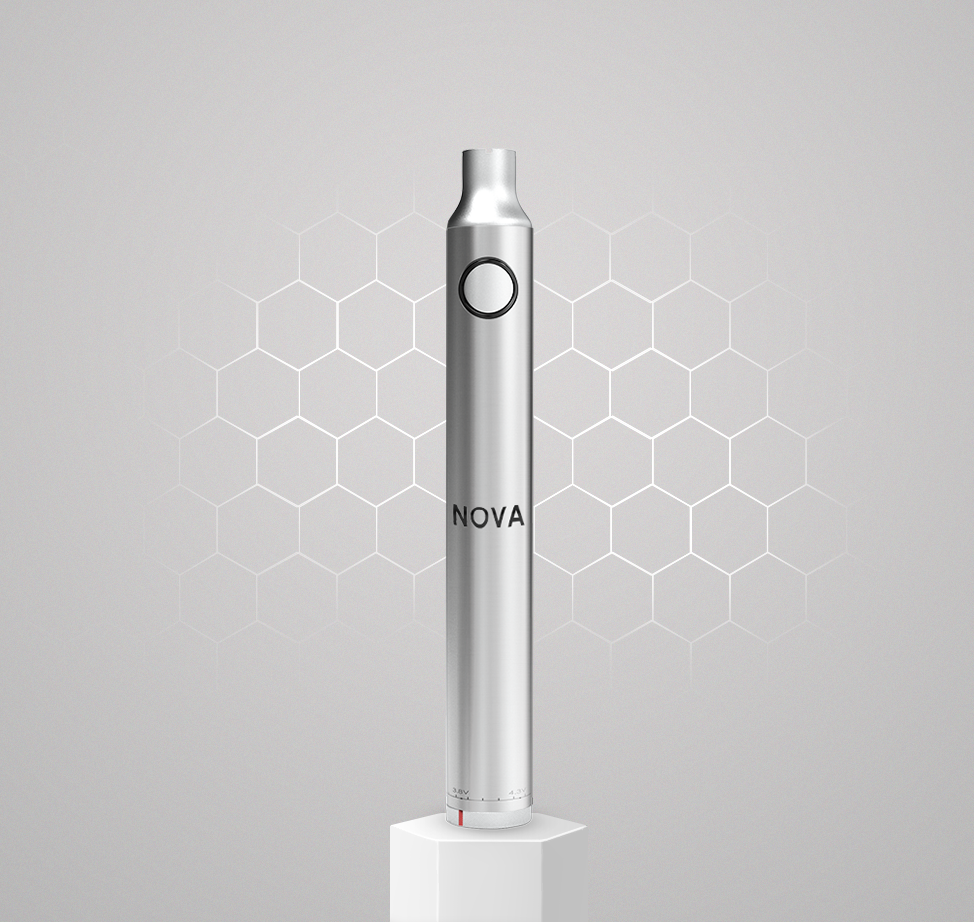 Nova-Twist-Classic-Sliver-Podium-510-Vape-Battery-Cannabis-vaporiser-Canada