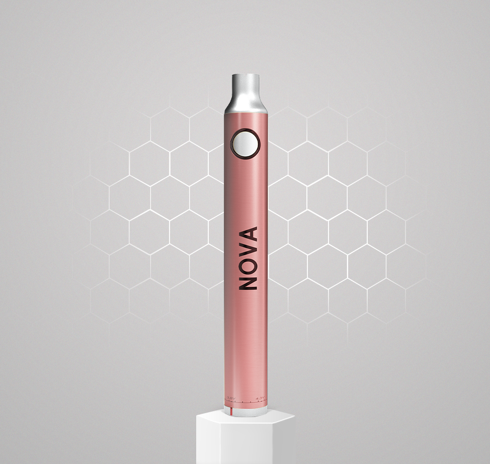 Nova-Twist-Golden-Red-Podium-510-Vape-Battery-Cannabis-vaporiser-Canada