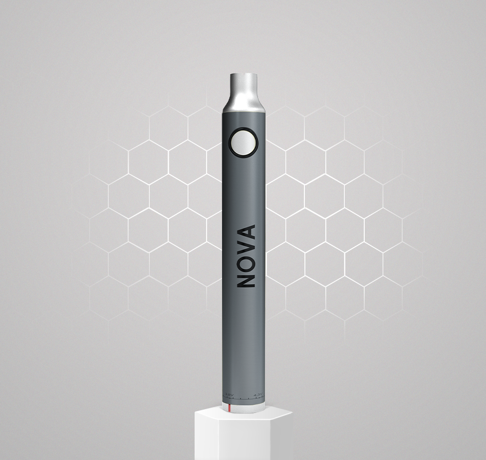 Nova-Twist-Grey-Podium-510-Vape-Battery-Cannabis-vaporiser-Canada