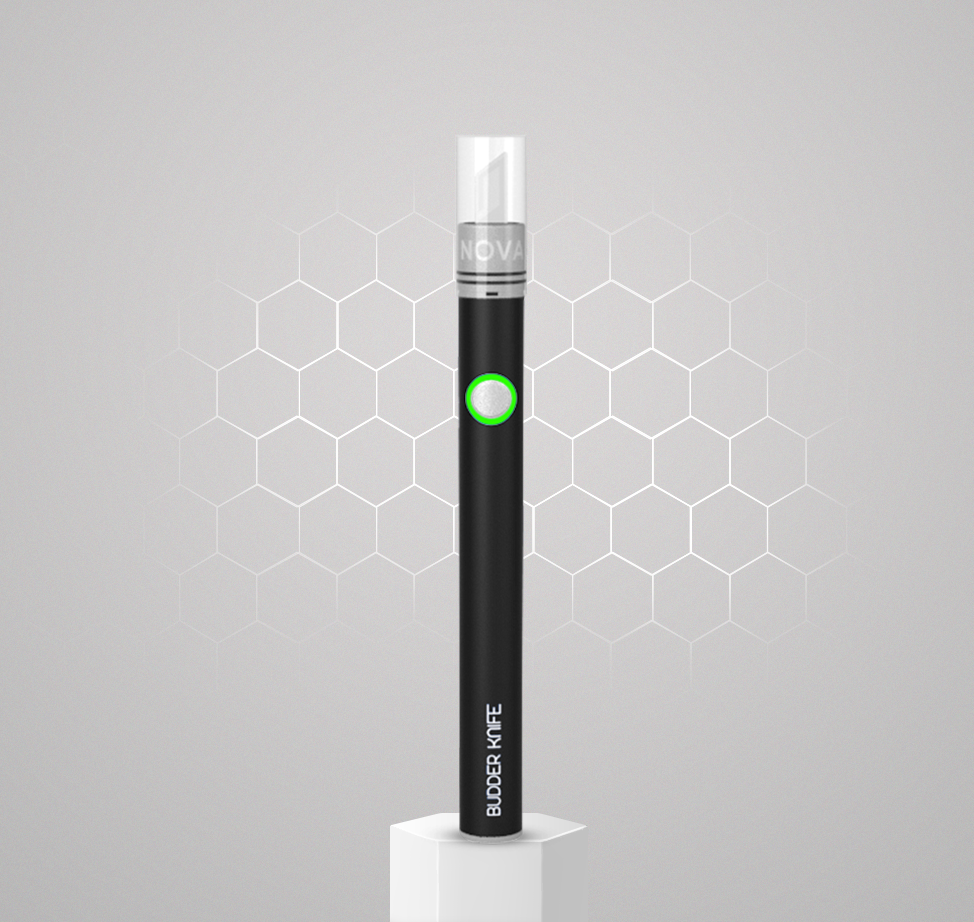 Nova-budder-knife-black-podium-510-Vape-Cart-THC-Device-Official-Store